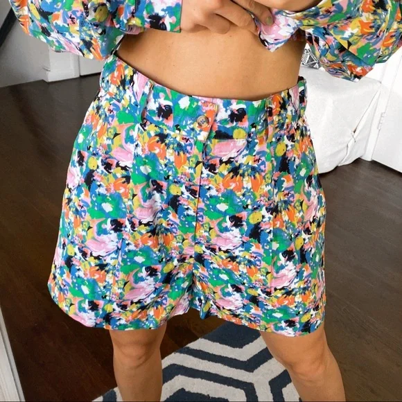 💐 WALTER BAKER MATCHING SET: MARCIA SHORT + THEA TOP IN FIESTA FLORAL (no belt) - Picture 7 of 16